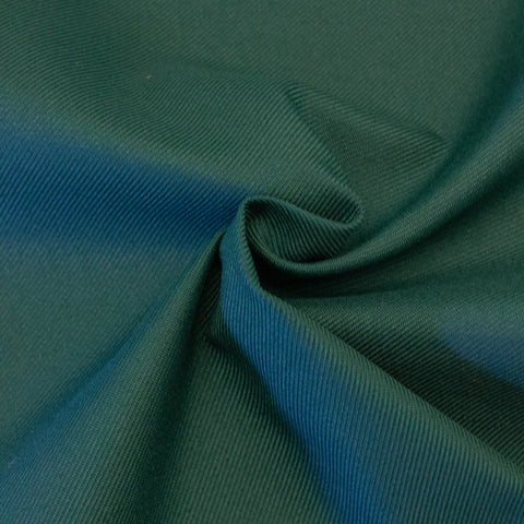 Dark Green 100% Polyester Gabadreme Gabardine Fine Line, Twill Suiting Fabric,  66/68 inch $1.25 a yard