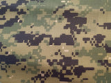 Woodland Green Marpat Digital Camouflage 70 Denier Nylon Ripstop Fabric Durable Water Repellent,  60"  75 cents  a  yard