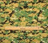 Woodland Green Marpat Digital Camouflage 70 Denier Nylon Ripstop Fabric Durable Water Repellent,  60"  75 cents  a  yard