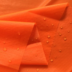 Bright Orange 70 Denier Nylon Ripstop Windsock Fabric DWR  Coated,  60"   $1.25 a  yard