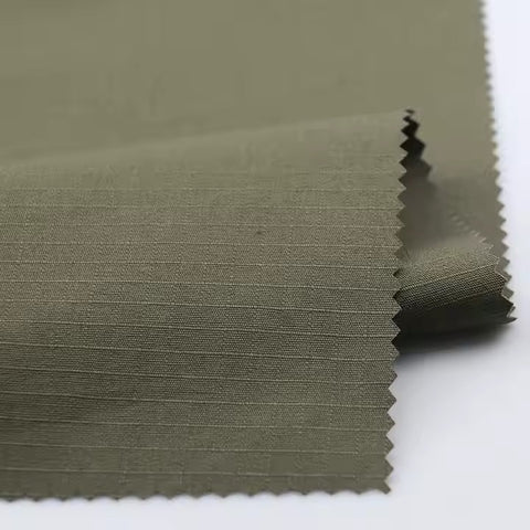 Ranger Green Nylon Ripstop Fabric with cottony feel,  60" $1.25  a yard