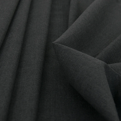 Dark Navy Pure Worsted Wool Gabardine Fine Line Twill Fabric